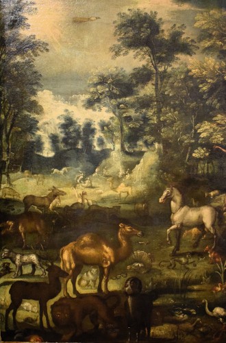 Antiquités - Le Paradis Terrestre - Atelier de Jan Brueghel II (1601–1678)